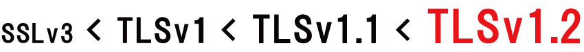 SSLv3 < TLSv1 < TLSv1.1 < TLSv1.2
